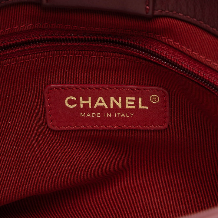 Top Quality Chanel Chevron Calfskin Python Chic Small Shopping Tote (SHF-9e1Tb9)