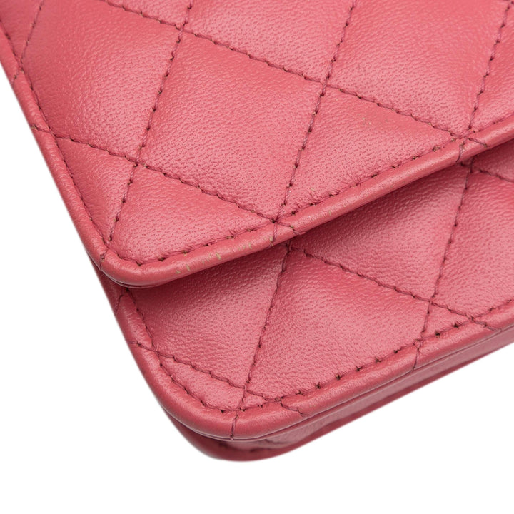 Top Quality Chanel Classic Lambskin Wallet on Chain (SHG-3Welw5)