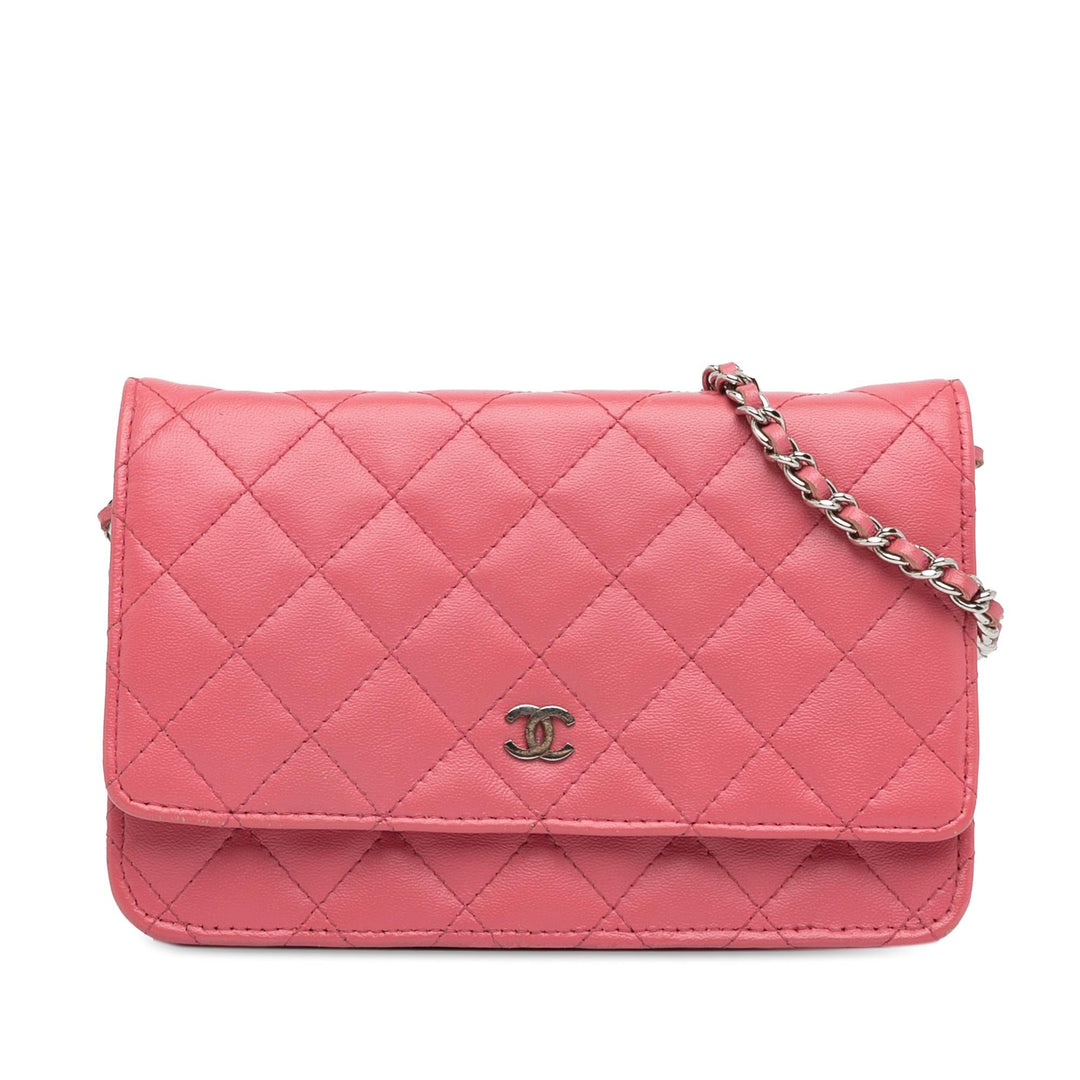 Top Quality Chanel Classic Lambskin Wallet on Chain (SHG-3Welw5)