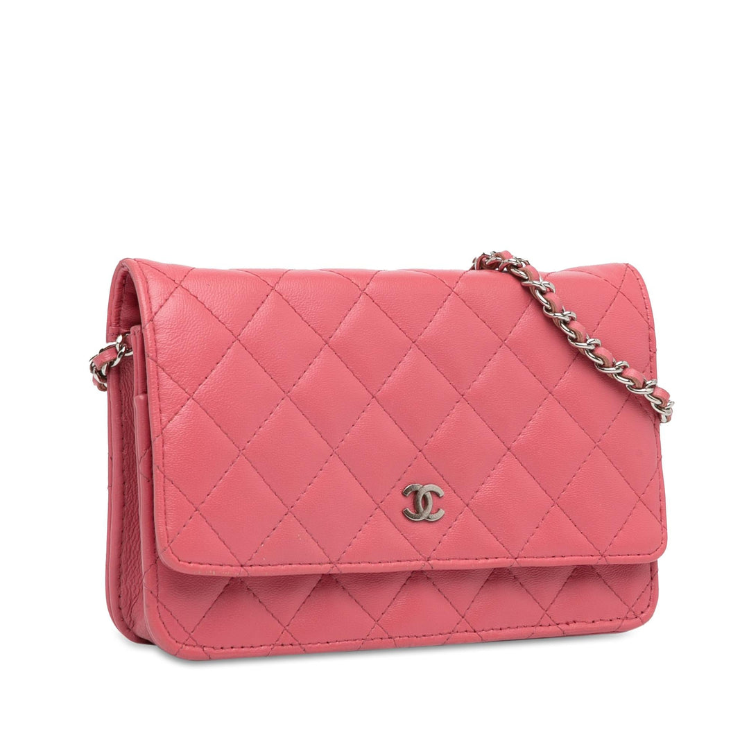 Top Quality Chanel Classic Lambskin Wallet on Chain (SHG-3Welw5)