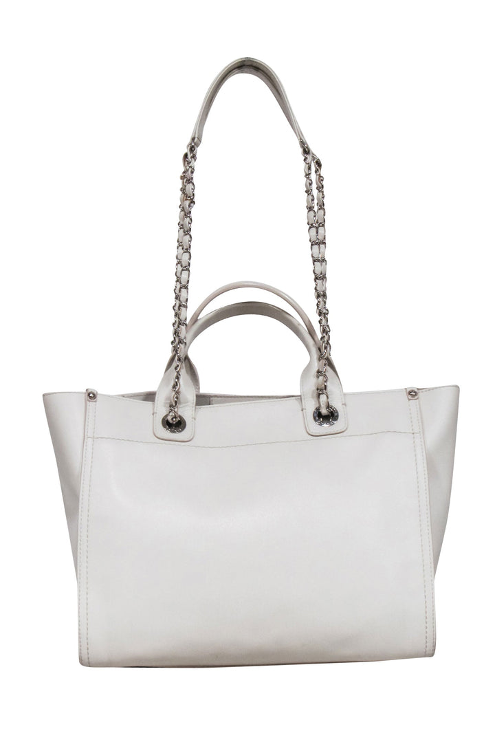 Top Quality Chanel -  Cream Medium Deauville Tote