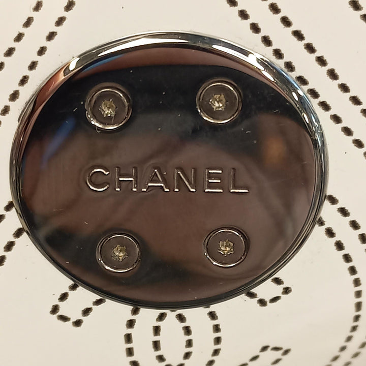Top Quality Chanel Crumpled Calfskin PVC Camellia Bucket (SHG-au8ZBu)