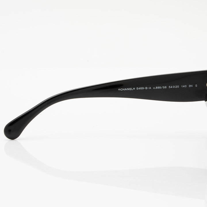 Top Quality Chanel Crystal CC Oval Sunglasses (SHF-oOSxqG)