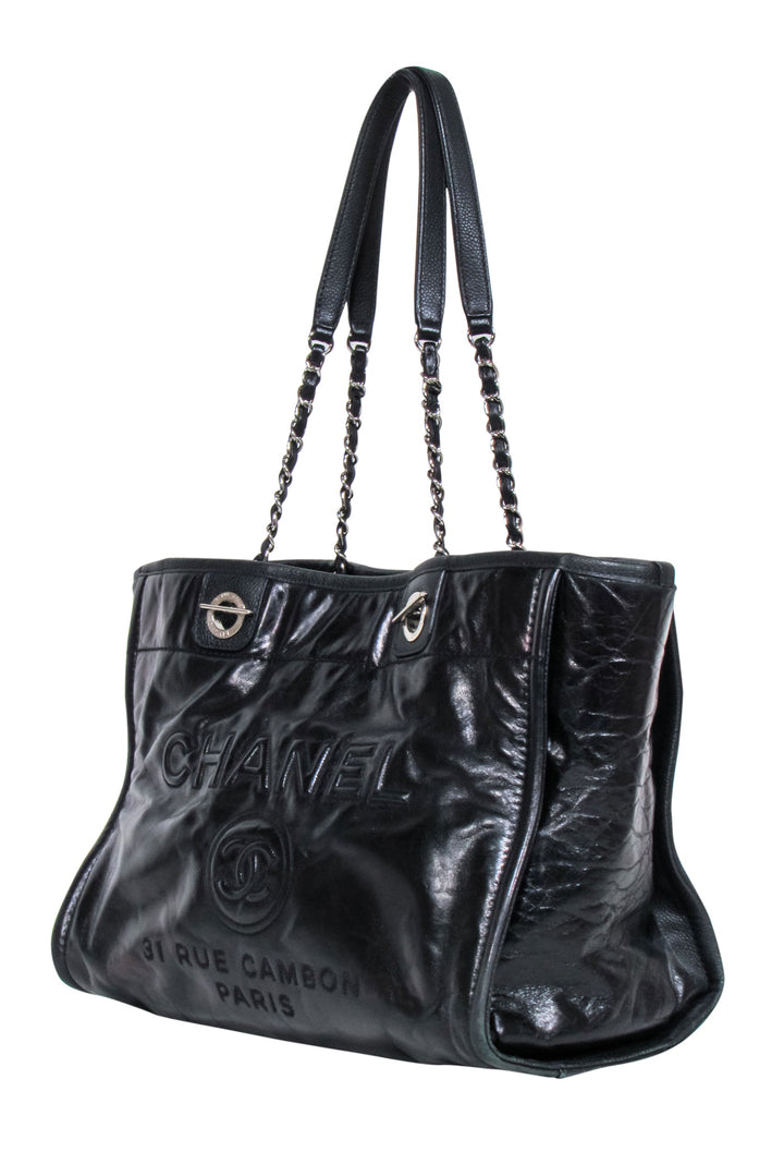 Top Quality Chanel - Deauville Tote Glazed Calfskin Leather
