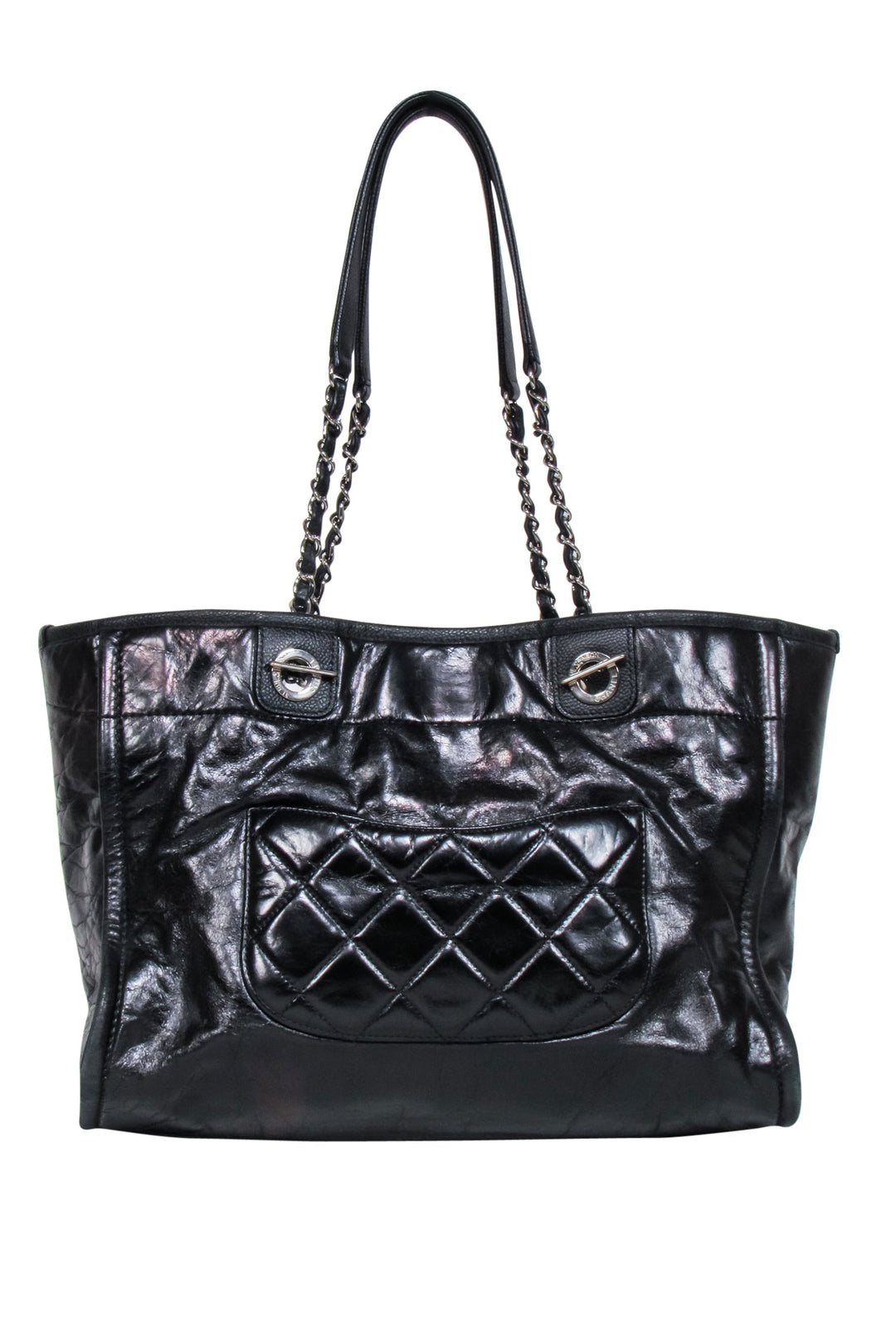 Top Quality Chanel - Deauville Tote Glazed Calfskin Leather