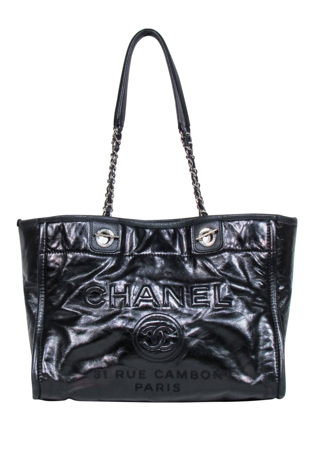 Top Quality Chanel - Deauville Tote Glazed Calfskin Leather