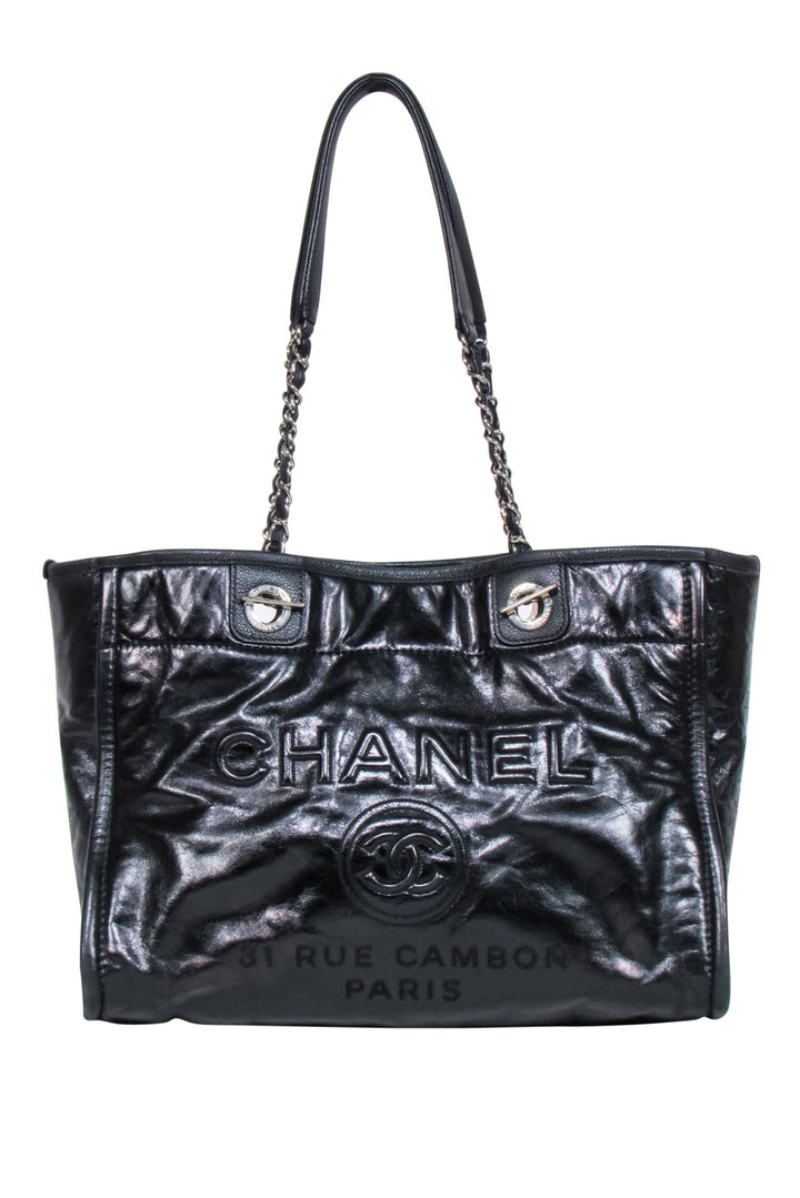Top Quality Chanel - Deauville Tote Glazed Calfskin Leather