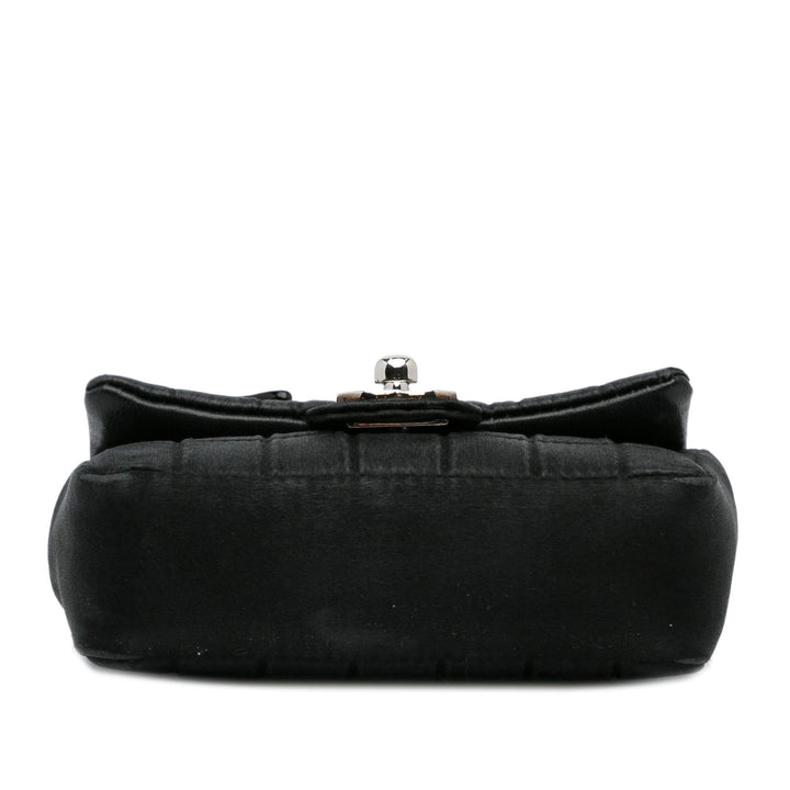 Top Quality Chanel Extra Mini Satin Choco Bar Charms Flap Bag (SHG-6SxIdS)
