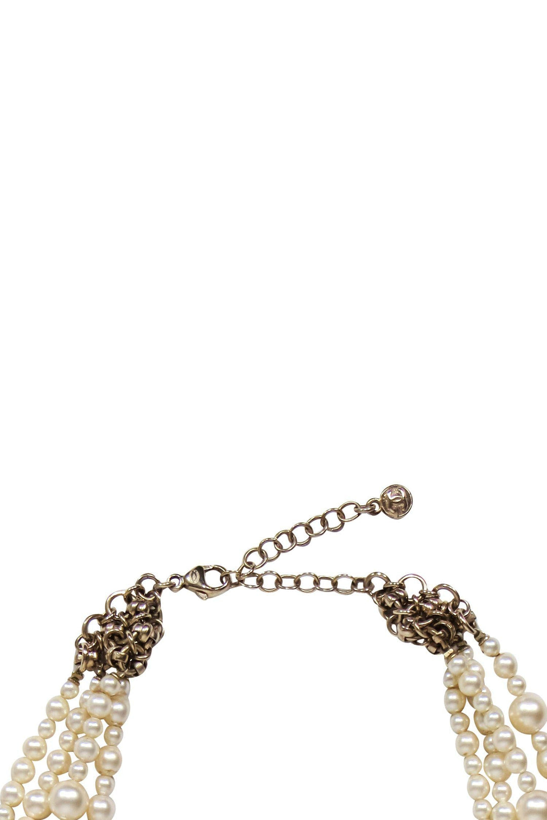 Top Quality Chanel - Faux Pearl Bubble & Square Design Layered Necklace