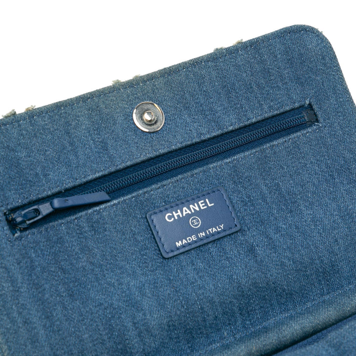 Top Quality Chanel Frayed Denim Wallet On Chain (SHG-GP7alA)
