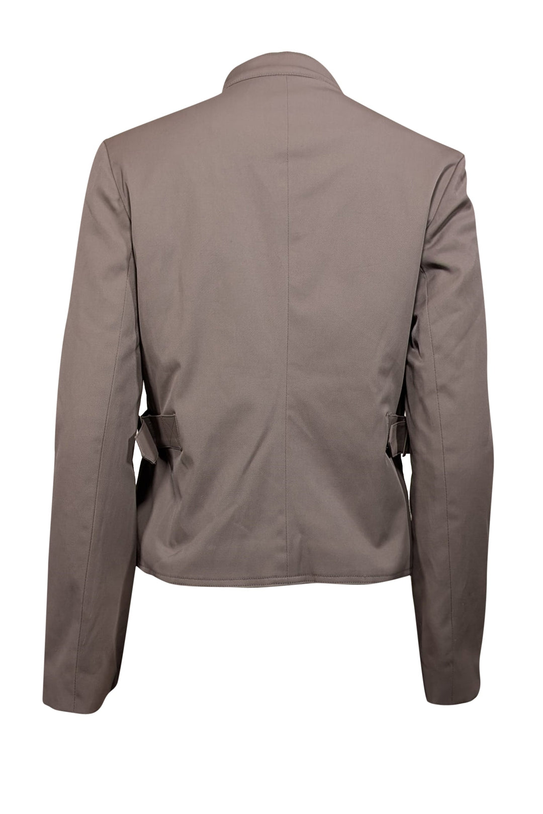 Top Quality Chanel - Grey Cargo Lock Zipper Detail Jacket Sz 8