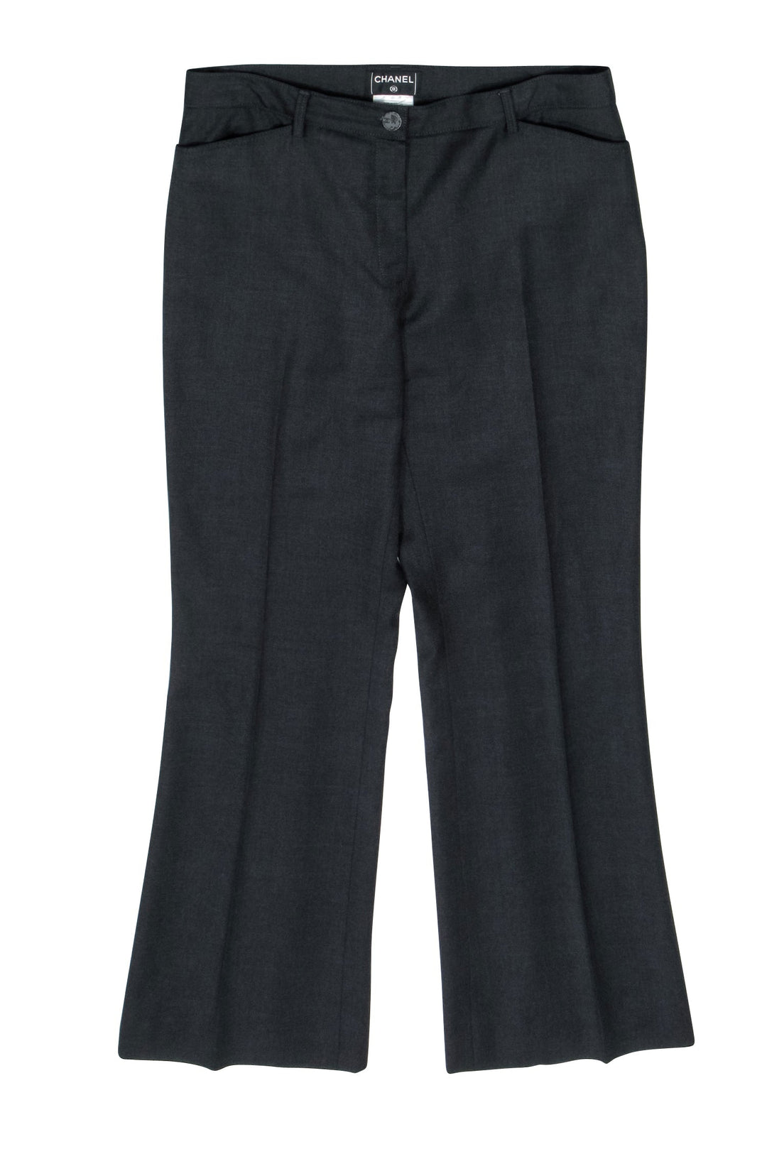Top Quality Chanel - Grey Tailored Bootcut Pant Sz 12