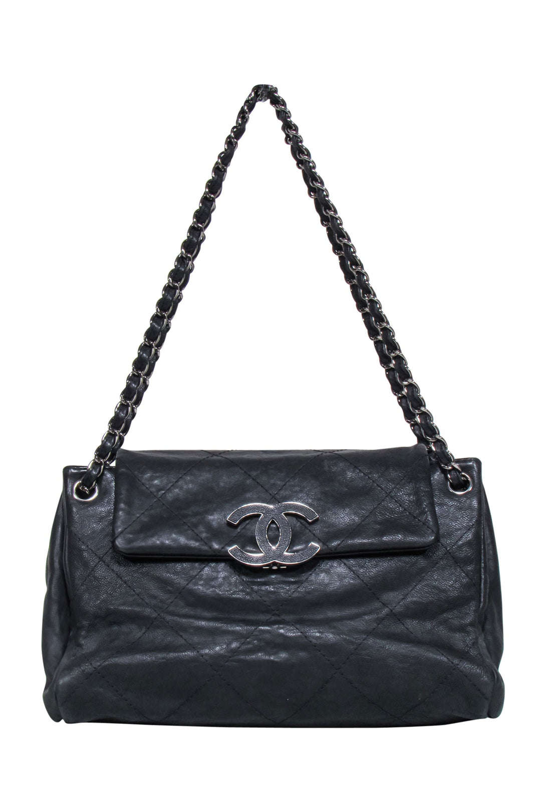 Top Quality Chanel - Hamptons Accordion Flap Quilted Calfskin Shoulder Bag