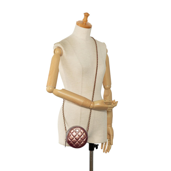 Top Quality Chanel Iridescent Lambskin Round Crossbody (SHG-dOboxk)