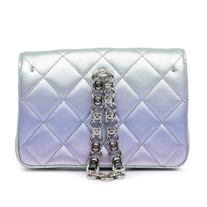 Top Quality Chanel Iridescent Lambskin Wristlet Clutch Bag (SHG-OsxRyI)