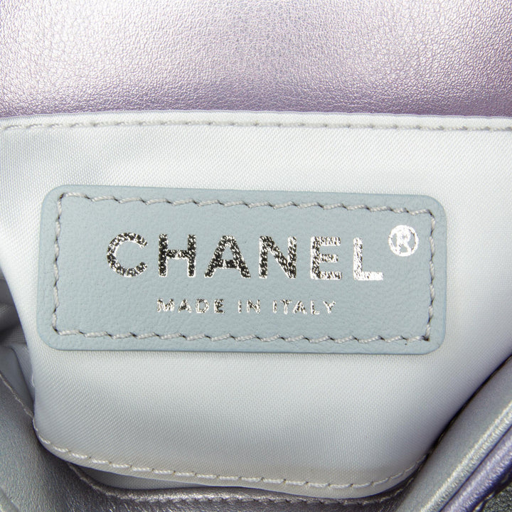 Top Quality Chanel Iridescent Lambskin Wristlet Clutch Bag (SHG-OsxRyI)