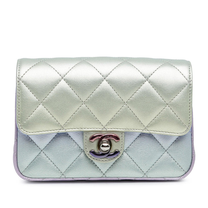 Top Quality Chanel Iridescent Lambskin Wristlet Clutch Bag (SHG-OsxRyI)