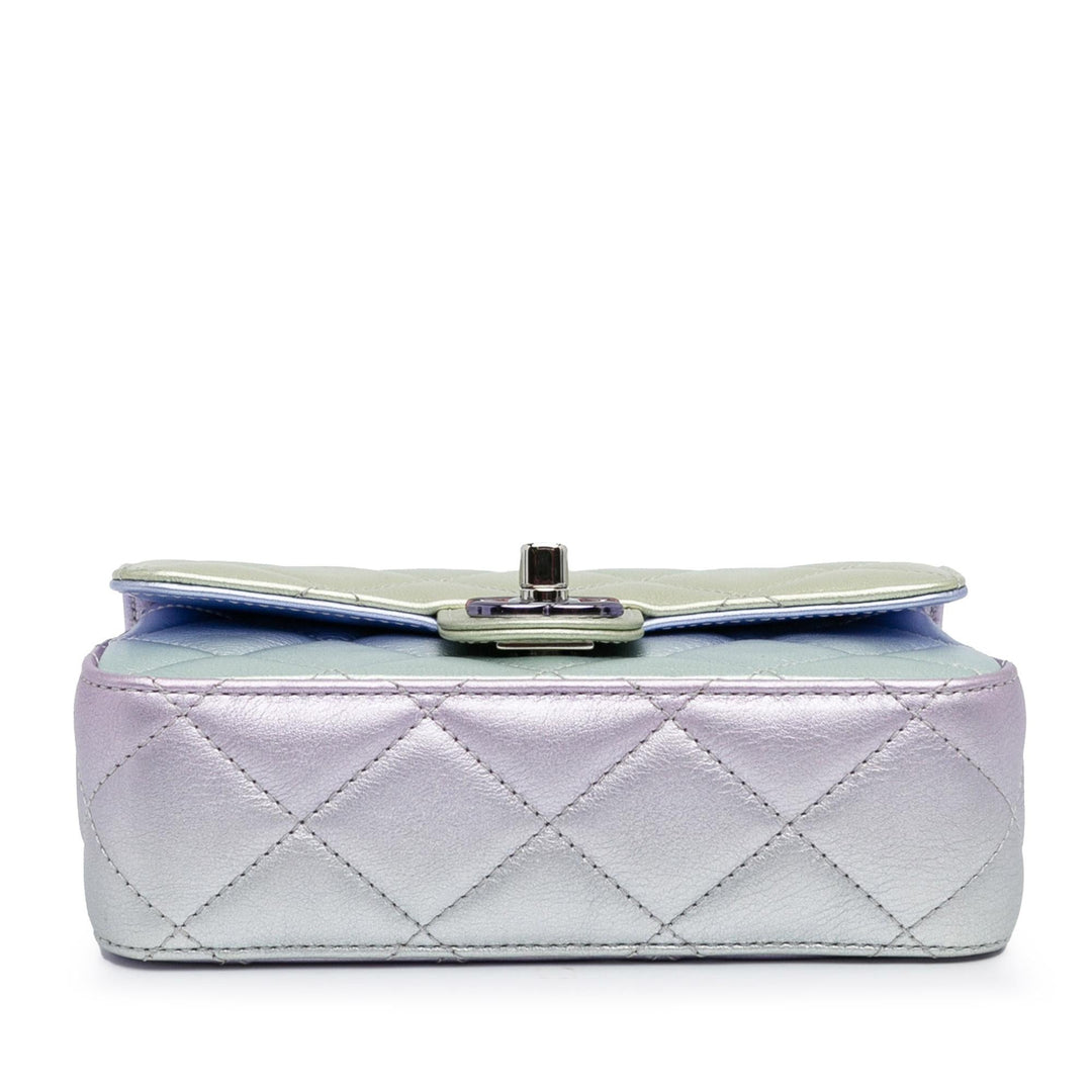 Top Quality Chanel Iridescent Lambskin Wristlet Clutch Bag (SHG-OsxRyI)