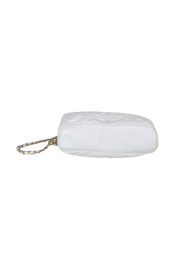Top Quality Chanel - Ivory Quilted Leather Shoulder Bag