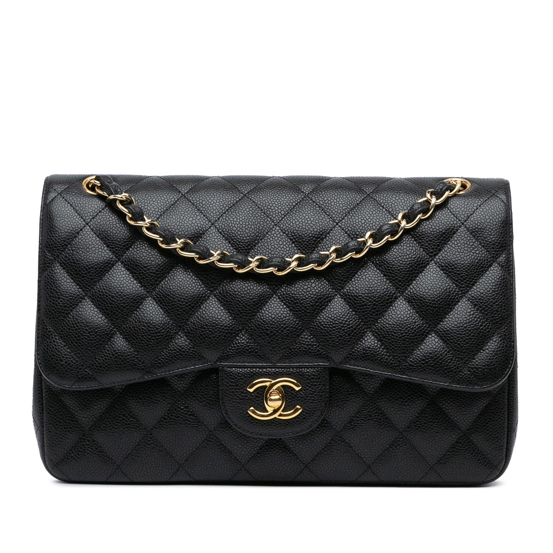 Top Quality Chanel Jumbo Classic Caviar Double Flap (SHG-uGolu5)