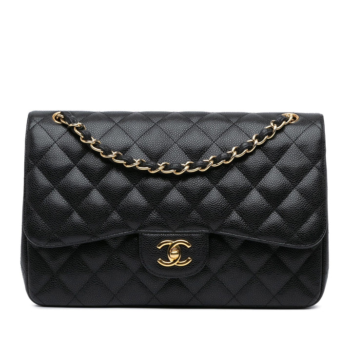 Top Quality Chanel Jumbo Classic Caviar Double Flap (SHG-uGolu5)