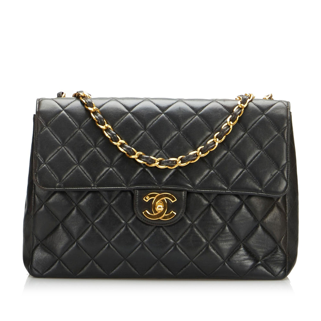 Top Quality Chanel Jumbo Classic Lambskin Single Flap (SHG-f1GsEa)