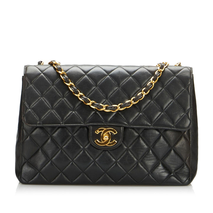 Top Quality Chanel Jumbo Classic Lambskin Single Flap (SHG-f1GsEa)