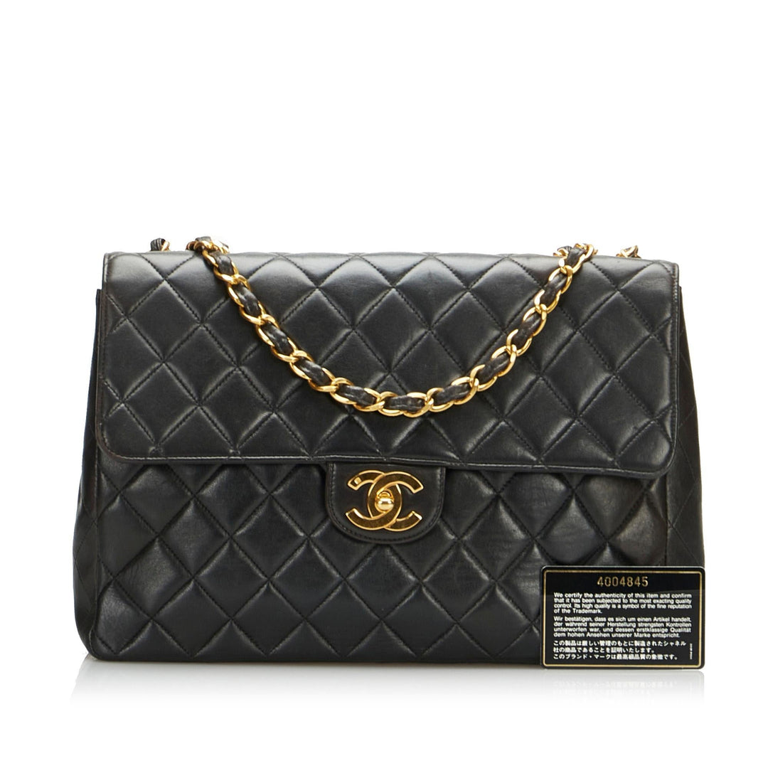 Top Quality Chanel Jumbo Classic Lambskin Single Flap (SHG-f1GsEa)