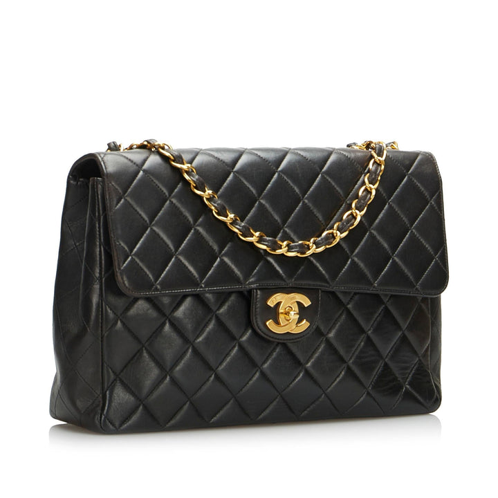 Top Quality Chanel Jumbo Classic Lambskin Single Flap (SHG-f1GsEa)
