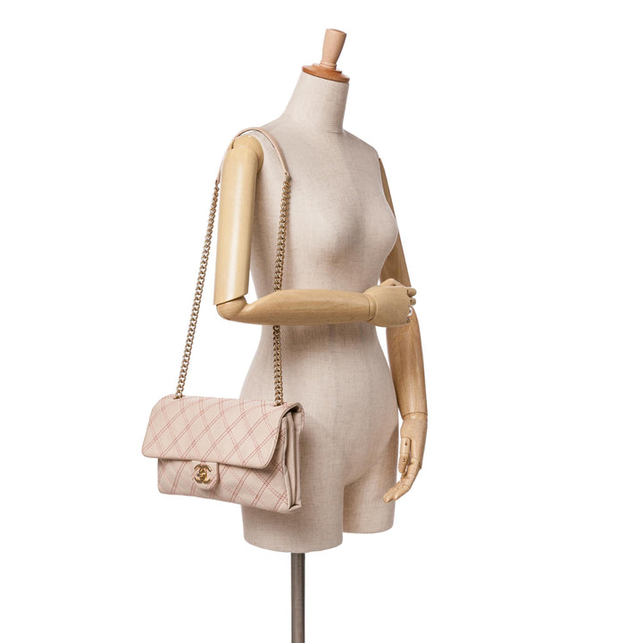 Top Quality Chanel Jumbo Quilted Calfskin Triple Stitched Flap (SHG-AbeUbg)