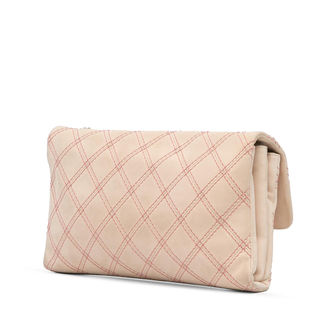 Top Quality Chanel Jumbo Quilted Calfskin Triple Stitched Flap (SHG-AbeUbg)