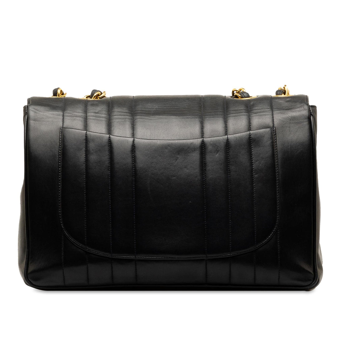Top Quality Chanel Jumbo Vertical Quilt Lambskin Single Flap (SHG-NNbZF8)