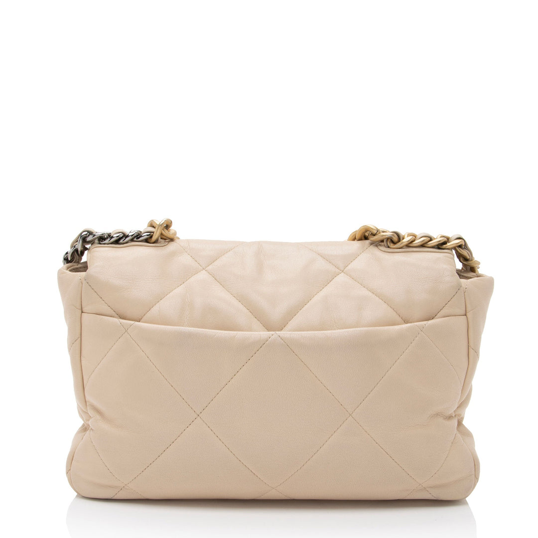 Top Quality Chanel Lambskin 19 Large Flap Shoulder Bag (SHF-EujpYA)