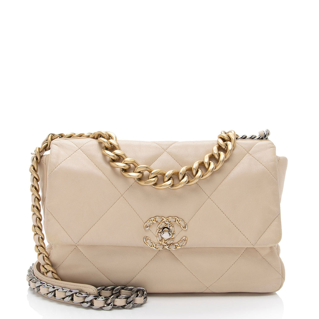 Top Quality Chanel Lambskin 19 Large Flap Shoulder Bag (SHF-EujpYA)