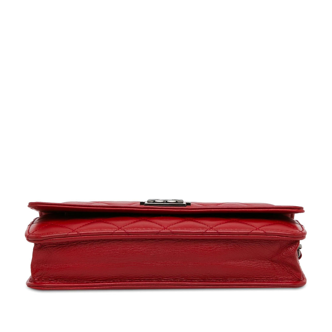 Top Quality Chanel Lambskin Boy Wallet On Chain (SHG-ZKpWID)