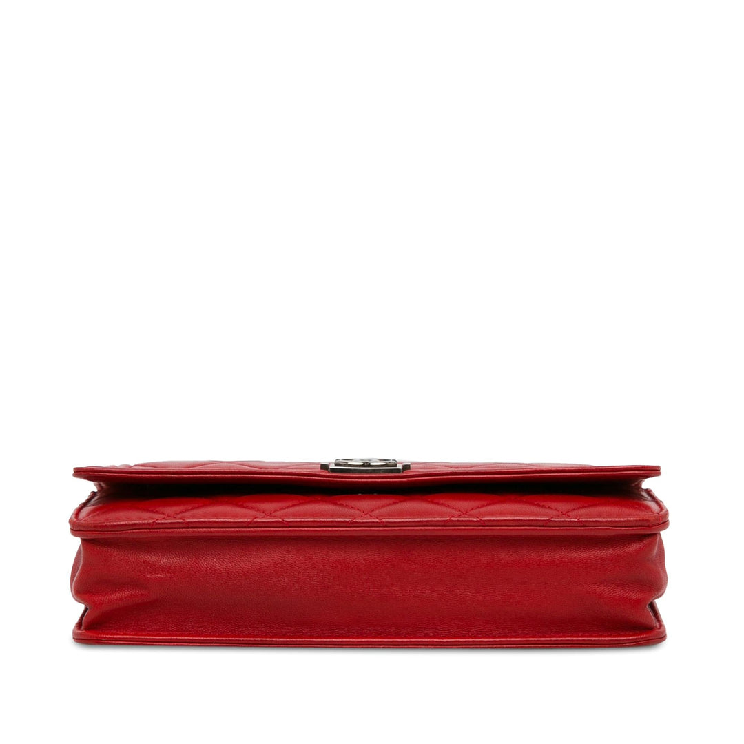 Top Quality Chanel Lambskin Boy Wallet On Chain (SHG-WD2kyT)