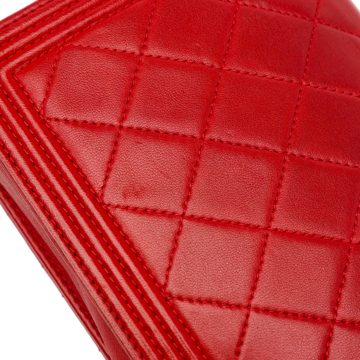 Top Quality Chanel Lambskin Boy Wallet On Chain (SHG-WD2kyT)