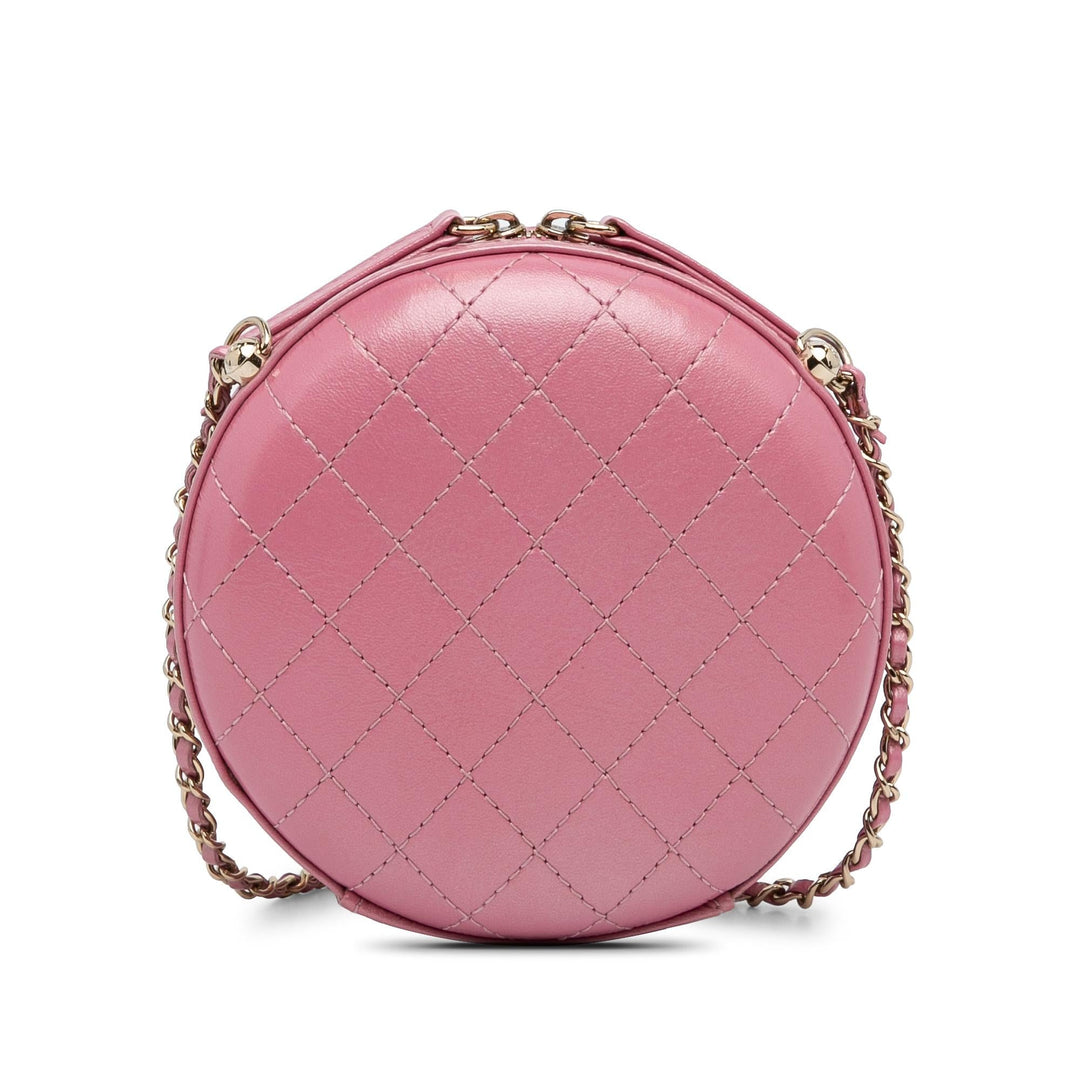 Top Quality Chanel Lambskin CC Round Chain Crossbody (SHG-J2fPQX)