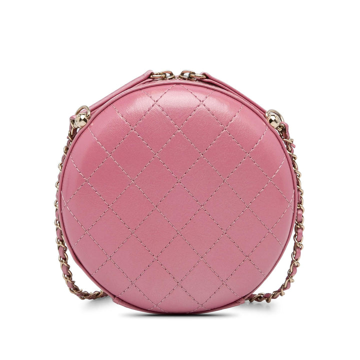 Top Quality Chanel Lambskin CC Round Chain Crossbody (SHG-J2fPQX)