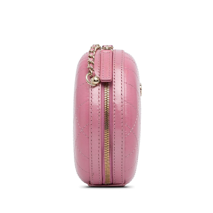Top Quality Chanel Lambskin CC Round Chain Crossbody (SHG-J2fPQX)