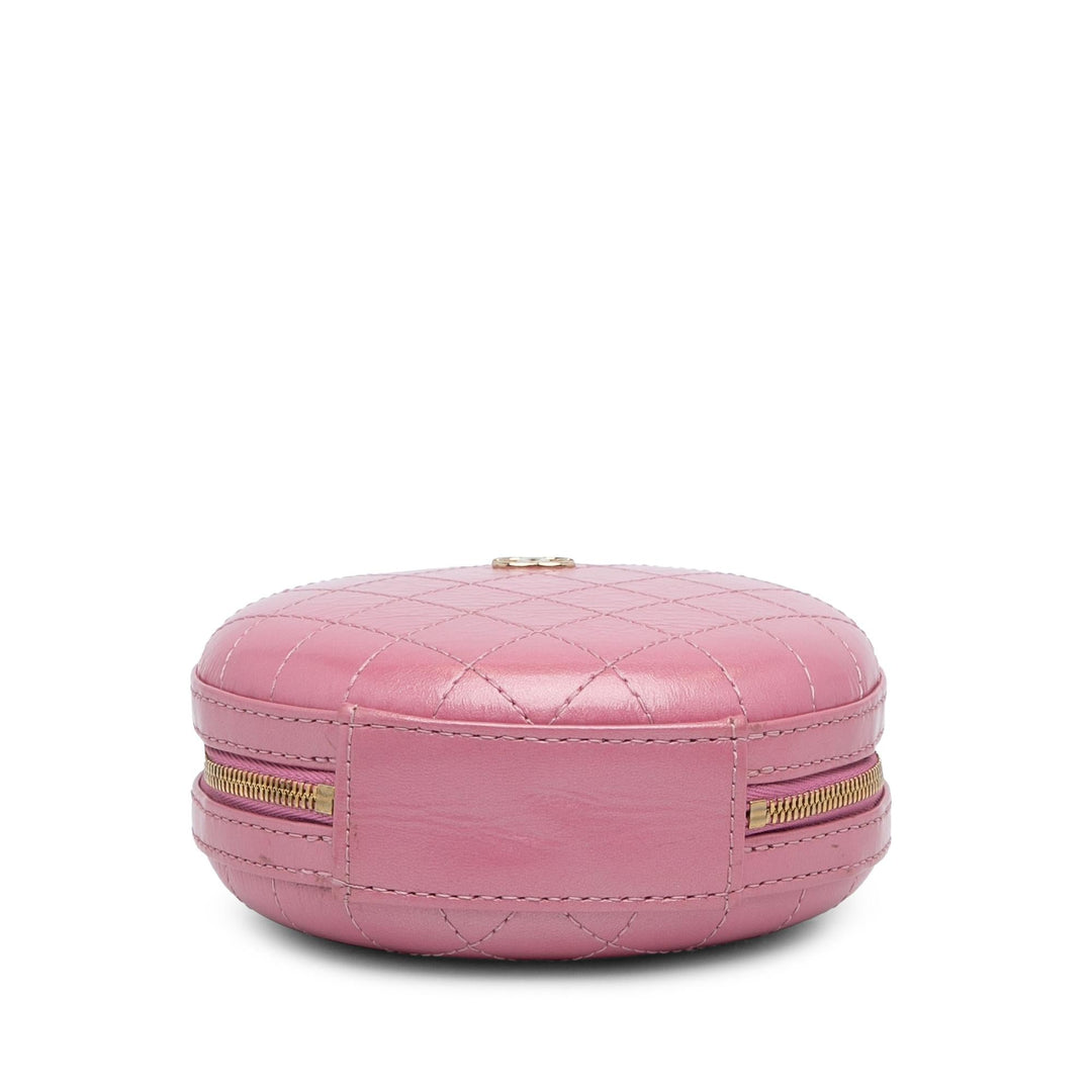 Top Quality Chanel Lambskin CC Round Chain Crossbody (SHG-J2fPQX)