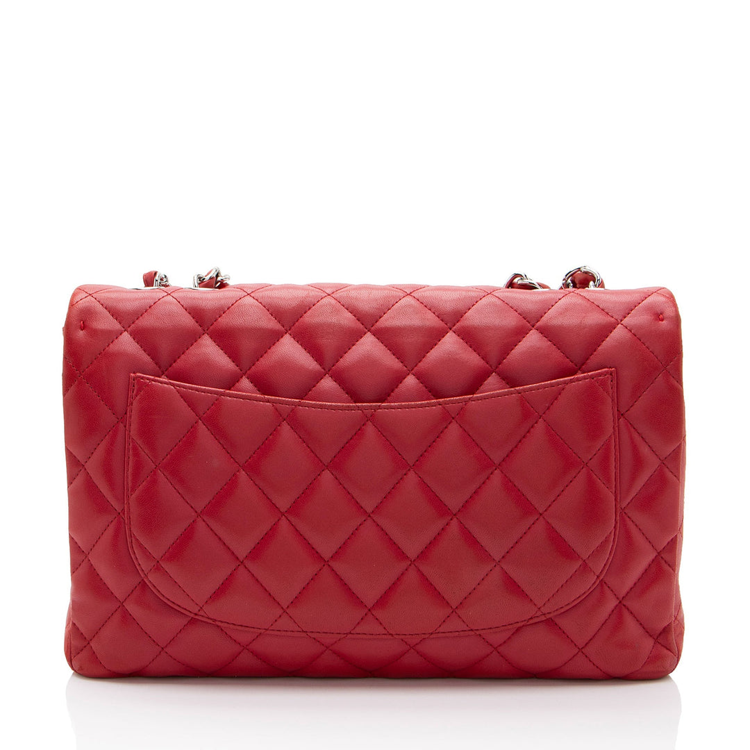 Top Quality Chanel Lambskin Classic Jumbo Single Flap Bag (SHF-2kI1jH)