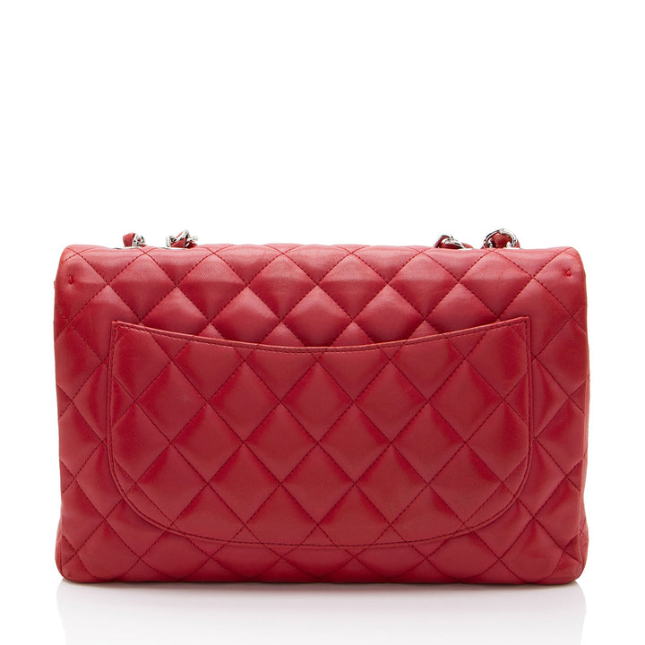 Top Quality Chanel Lambskin Classic Jumbo Single Flap Bag (SHF-2kI1jH)