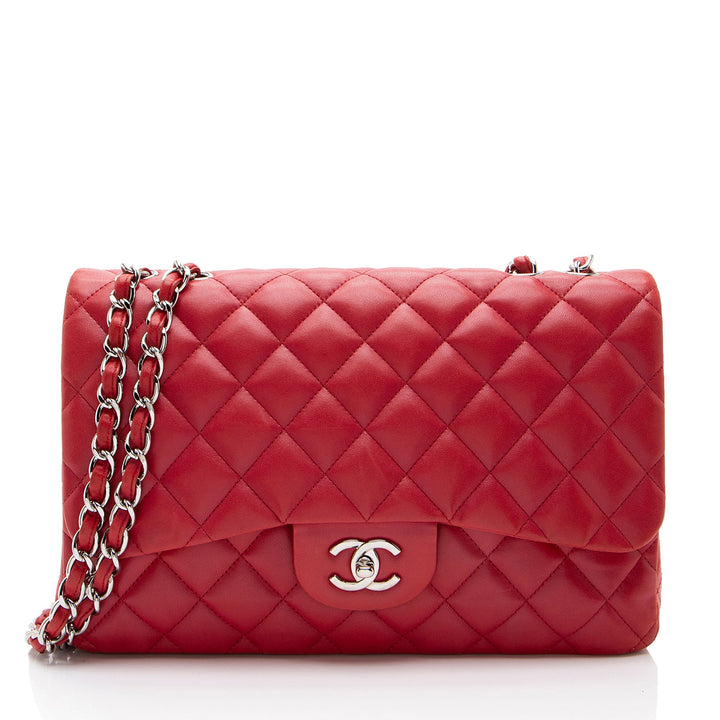 Top Quality Chanel Lambskin Classic Jumbo Single Flap Bag (SHF-2kI1jH)