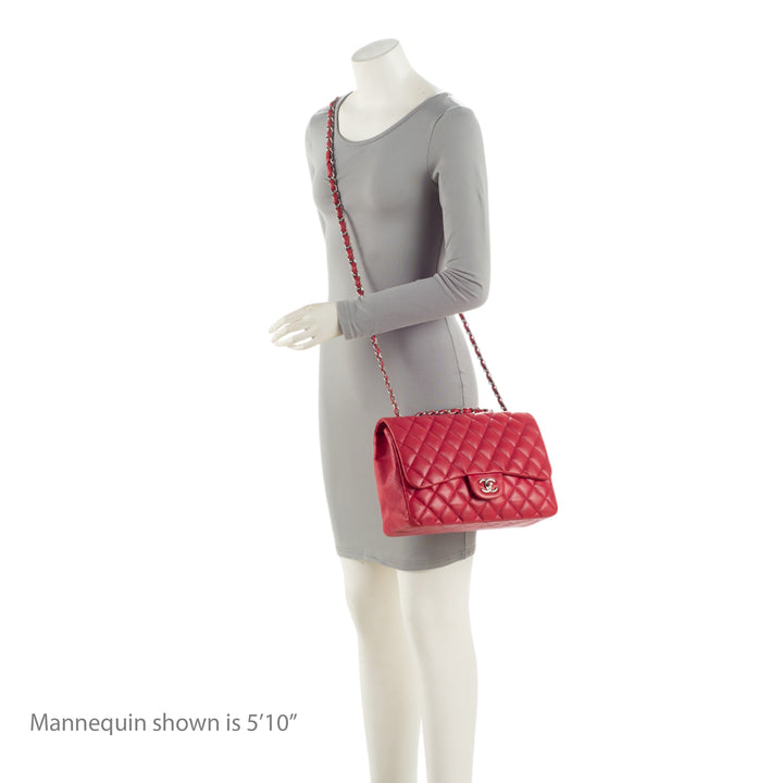 Top Quality Chanel Lambskin Classic Jumbo Single Flap Bag (SHF-2kI1jH)