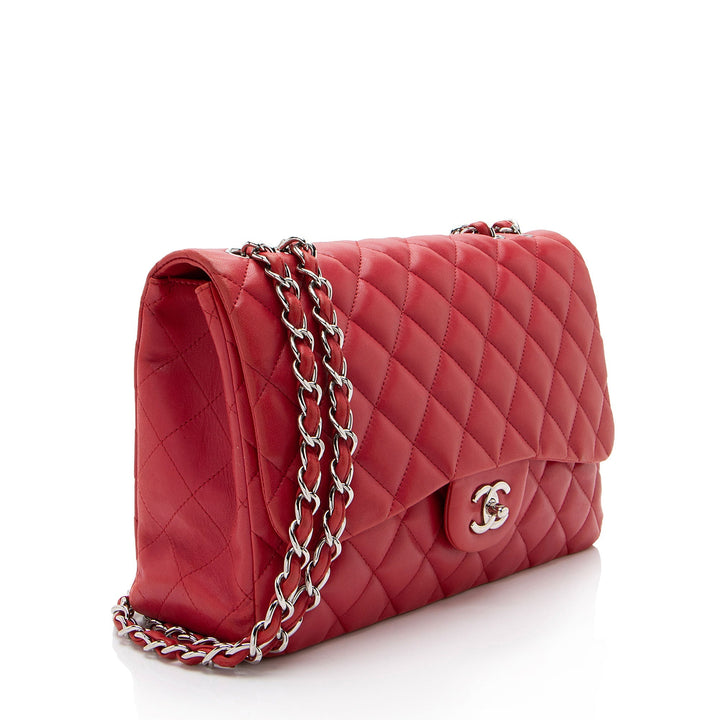 Top Quality Chanel Lambskin Classic Jumbo Single Flap Bag (SHF-2kI1jH)
