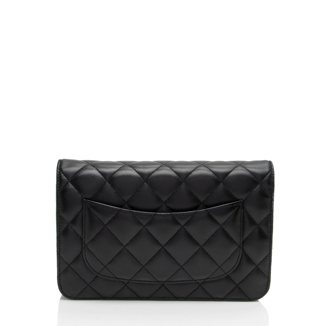Top Quality Chanel Lambskin Classic Wallet on Chain (SHF-zqvIju)