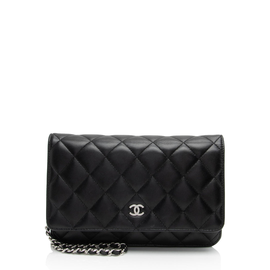 Top Quality Chanel Lambskin Classic Wallet on Chain (SHF-zqvIju)