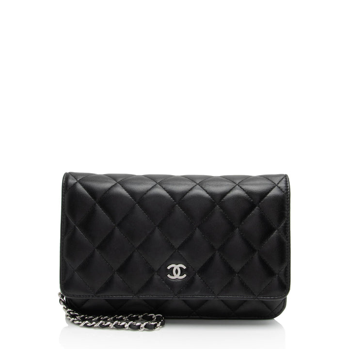 Top Quality Chanel Lambskin Classic Wallet on Chain (SHF-zqvIju)