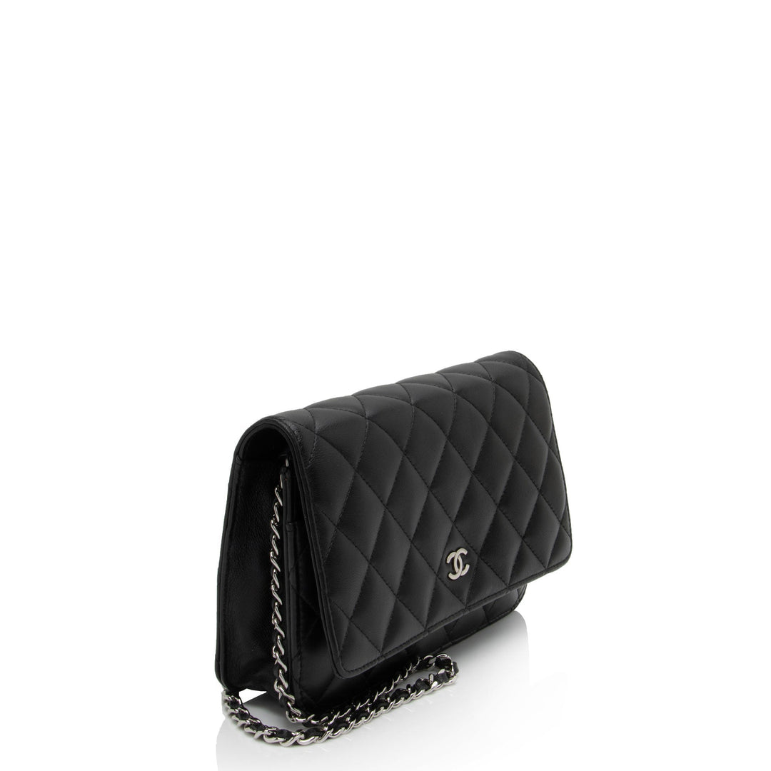 Top Quality Chanel Lambskin Classic Wallet on Chain (SHF-zqvIju)